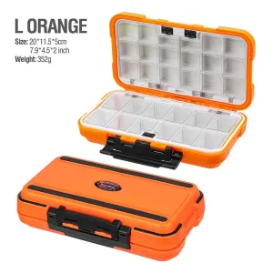 Fishing Waterproof Fishing Tackle Box Double-Sided Opening and Closing Bait Box Multifunctional Hook and Bait Accessory Box